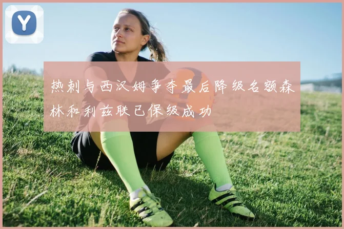 热刺与西汉姆争夺最后降级名额森林和利兹联已保级成功
